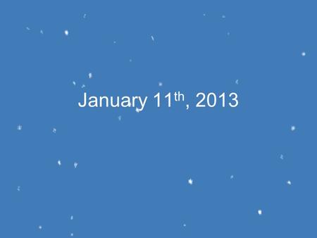 January 11 th, 2013. Conceptual Physics Starter: get out SMQ sheet SMQ Collect extra point cards – due today Continue work: Simple Machine Project –Daily.