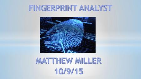 * Fingerprint technicians typically work in a crime laboratory or within law enforcement agencies. * A fingerprint technician works to recreate the circumstances.