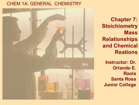 Mass Relationships and Chemical Reations