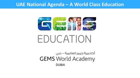 UAE National Agenda – A World Class Education