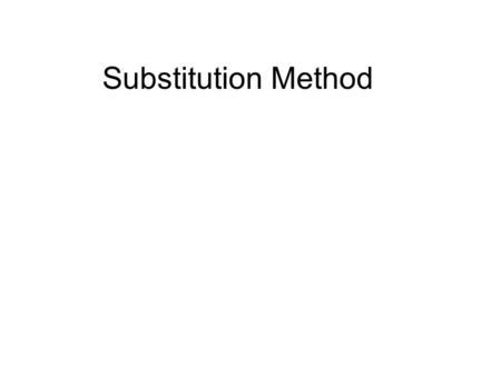 Substitution Method. Solving systems of equations w/o graphing x+y=6 x=y+2 X Y Inside of the Y container, and inside of the X container are some little.