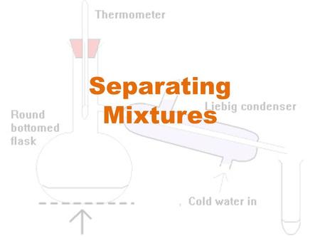 Separating Mixtures.