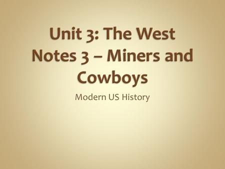 Modern US History. Gold was discovered in the hills and rivers of California in 1848. By 1849, thousands of people from America and all over the world.