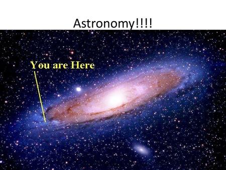 Astronomy!!!!. Astronomical Unit 149 597 871 kilometers This is the average distance between the earth and the sun.