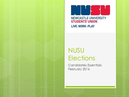 NUSU Elections Candidates Essentials February 2016.