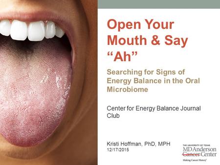 Open Your Mouth & Say “Ah”