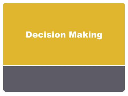 Decision Making. Alter the flow of the program Conditionally controlling execution of a set of commands if -statement: if a > b: print a.