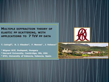 T. Csörgő 1, R. J. Glauber 2, F. Nemes 1, J. Velasco 3 1 Wigner RCP, Budapest, Hungary 2 Harvard University, Cambridge, MA, USA 3 IFIC, University of Valencia,