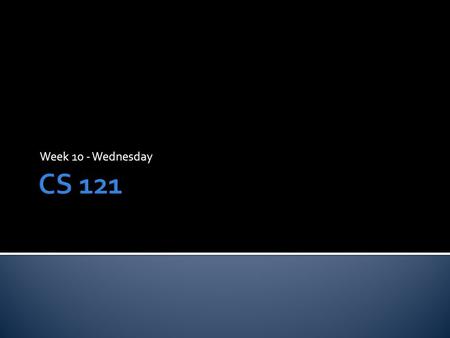 Week 10 - Wednesday.  What did we talk about last time?  Method example  Roulette simulation  Types in Java.