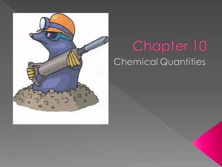 A. Measuring Matter 1. Statement Chemistry is a quantitative science. 2. What is one way to measure matter? One way to measure matter is to count how.