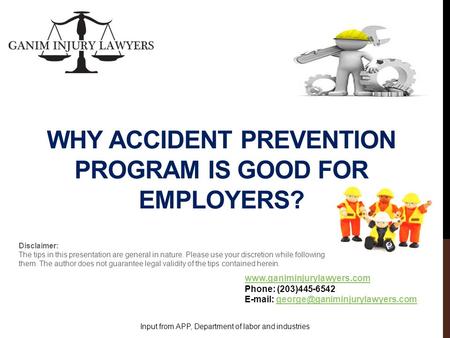 WHY ACCIDENT PREVENTION PROGRAM IS GOOD FOR EMPLOYERS?  Phone: (203)445-6542