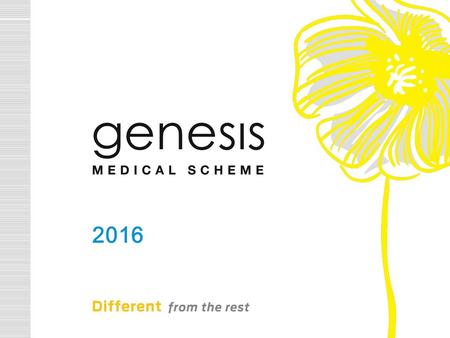 2016. medical aid. One of the TOP 5 Open Schemes (Claims ratio, solvency, access to medical facilities) 1st Position 2013 since Financial sustainability.