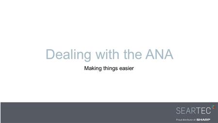 Dealing with the ANA Making things easier. What’s on the menu today? Grade 6 Mental Maths Calculating Time Multiples Remainders Patterns Input and Output.