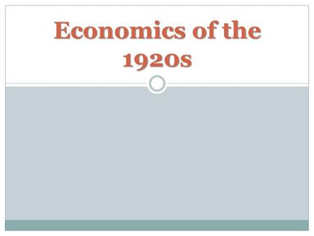 Economics of the 1920s. 1. HOW DID THE CAR INDUSTRY AFFECT AMERICAN ATTITUDES AND/OR VALUES? 2. EXPLAIN HOW ADVERTISING BECAME MORE OF A PSYCHOLOGICAL.