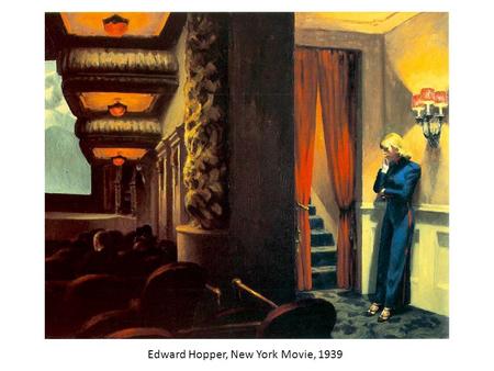 Edward Hopper, New York Movie, 1939