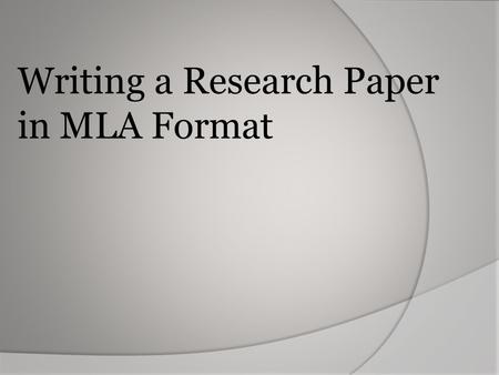 Writing a Research Paper in MLA Format. Double Space Font: Times New Roman, size 12 Leave only one space after punctuation Create a header that numbers.