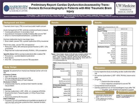 Thomas Wilson 1,2,3, Vijay Krishnamoorthy MD 1,2, Edward Gibbons MD 4, Ali Rowhani-Rahbar MD MPH PhD 2,5, Adeyinka Adedipe MD 6, Monica S. Vavilala MD.