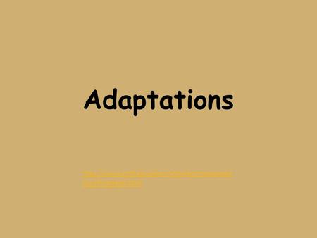 Adaptations  hsysflr/adapt.html.