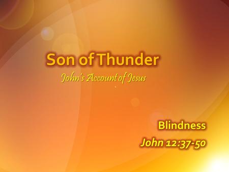 John’s Account of Jesus. Review Jesus’ 7 Signs: Water to wine Healing the Royal Official’s son Healing the invalid Feeding 5,000 Walking on water Sight.