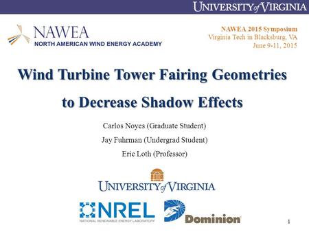 Wind Turbine Tower Fairing Geometries to Decrease Shadow Effects