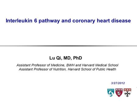 Interleukin 6 pathway and coronary heart disease