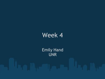 Week 4 Emily Hand UNR. Basic Tracking Framework Template Tracking – Manually Select Template – Correlation tracking Densely scan frame and compute histograms.