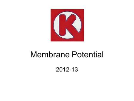 Membrane Potential 2012-13. QUICK REVIEW This is an example of what kind of transport? Passive (Simple Diffusion)