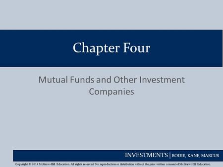 Mutual Funds and Other Investment Companies