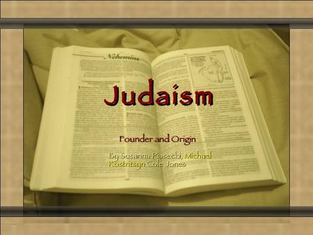 Christianity built upon the Jewish belief in one God and the concept of a Messiah. The disciples of Jesus came to.