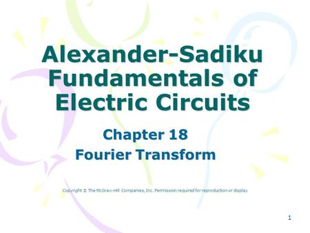 Alexander-Sadiku Fundamentals of Electric Circuits