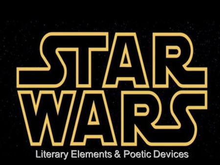 1 Literary Elements & Poetic Devices. 2 Setting When looking at setting, consider the location, time period, and physical environment. When looking at.