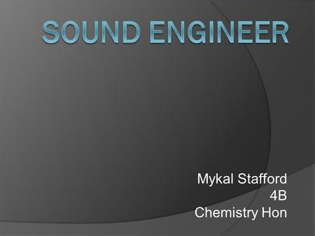 Mykal Stafford 4B Chemistry Hon. HS classes to help prepare you  Instrument tech 1-2  Band 1-4  Art  Social classes  Ethnic classes.