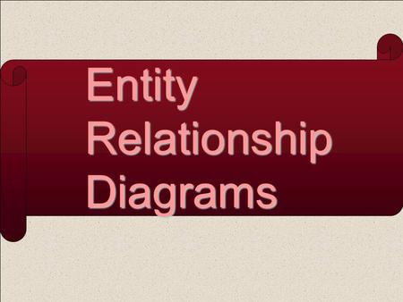 EntityRelationshipDiagrams. Entity Relationship Models The E-R (entity-relationship) data model views the real world as a set of basic objects (entities)