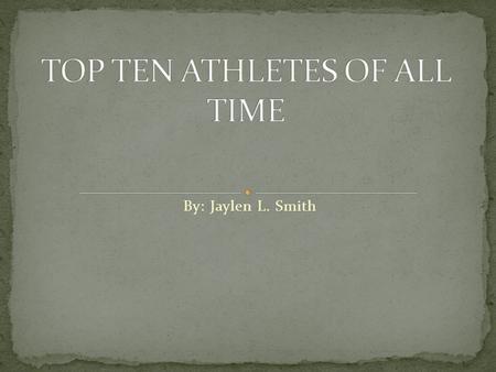 By: Jaylen L. Smith. Tyrann Mathieu 1. 2. 3. Tiger Woods 1. Woods won the U.S. Masters at Augusta in 1997 with a record score at the age of 21. He was.