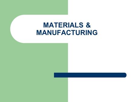 MATERIALS & MANUFACTURING. Model Materials Given the complicated geometry of the alveolar sac the material selection is critical. We had originally looked.