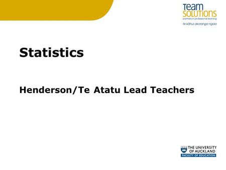 Statistics Henderson/Te Atatu Lead Teachers. PAT Y6 Question (time-series data) Emma went for a run from home. She stopped for a while and then walked.