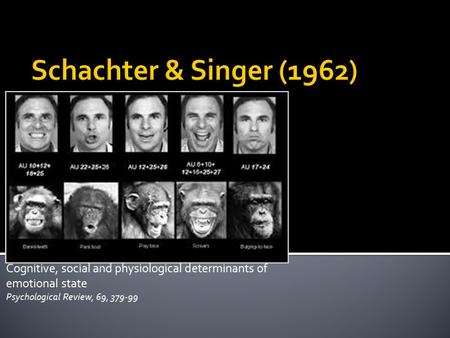 Cognitive, social and physiological determinants of emotional state Psychological Review, 69, 379-99.