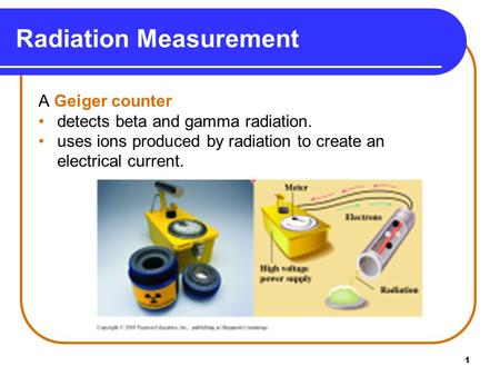 Radiation Measurement