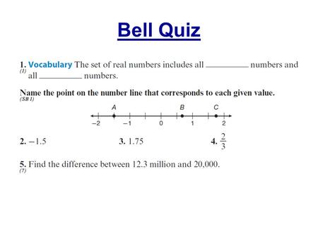 Bell Quiz. Objectives Interpret various data displays, including double-bar graphs, stem-and-leaf plots, double-line graphs, and circle graphs.