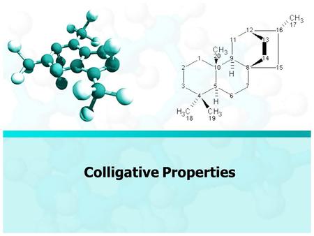 Colligative Properties. Doesn’t depend on identity, but number of particles Boiling Point Elevation (BPE) – addition of solute raises Boiling Point Freezing.