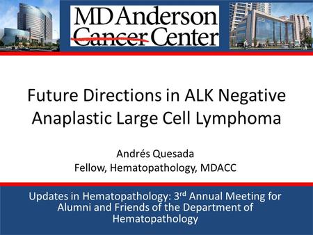 Future Directions in ALK Negative Anaplastic Large Cell Lymphoma