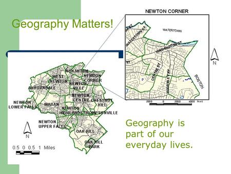 Geography is part of our everyday lives. Geography Matters!