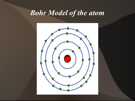 Bohr Model of the atom. Electron Shells : the rings of elecrtons around the nucleus 2e in the first ring 8e in the second ring 8e in the third ring 18e.