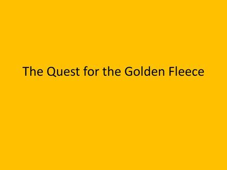 The Quest for the Golden Fleece. The Golden Fleece Dream by William Prosser.