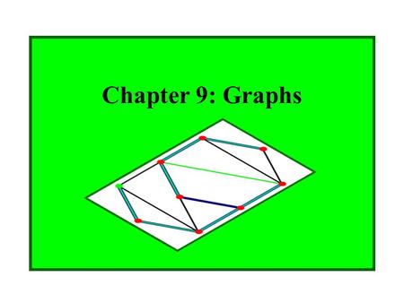 Chapter 9: Graphs.