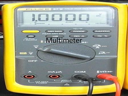 Multimeter. What is it? A multimeter can be a hand-held device useful for basic fault finding and field service work, or a bench instrument which can.