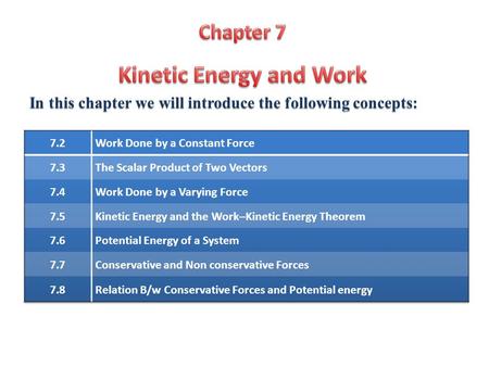 In this chapter we will introduce the following concepts: