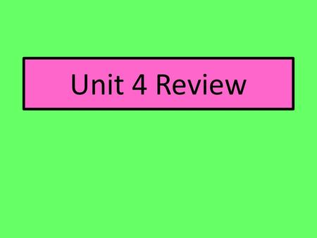 Unit 4 Review. Write an inequality to represent it being colder than 5° Then create a number line to represent that inequality.