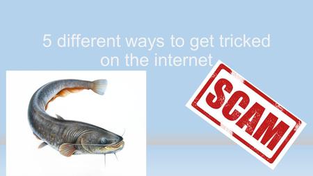 5 different ways to get tricked on the internet. 1. Viruses A virus is a computer malware program that copies it’s files to the computer. This may allow.