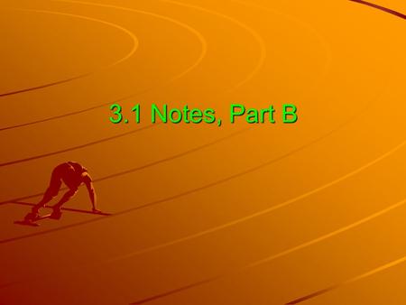 3.1 Notes, Part B. Today’s Objectives Calculate the average speed of an object. Explain the difference between speed and velocity.